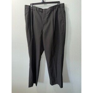 Gianni Vironi Mens Pants Size 48W 41L Gray Dress Pants Pleated NEW WITHOUT TAGS
